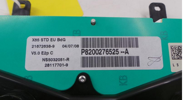 Renault Clio II Campus BJ: 2008 Kombiinstrument 1,2 8200276525A JOHNSON 281177019